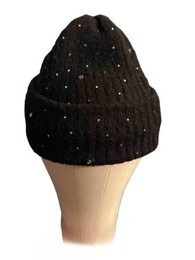 ZARA Women’s Rhinestone|Beaded Beanie